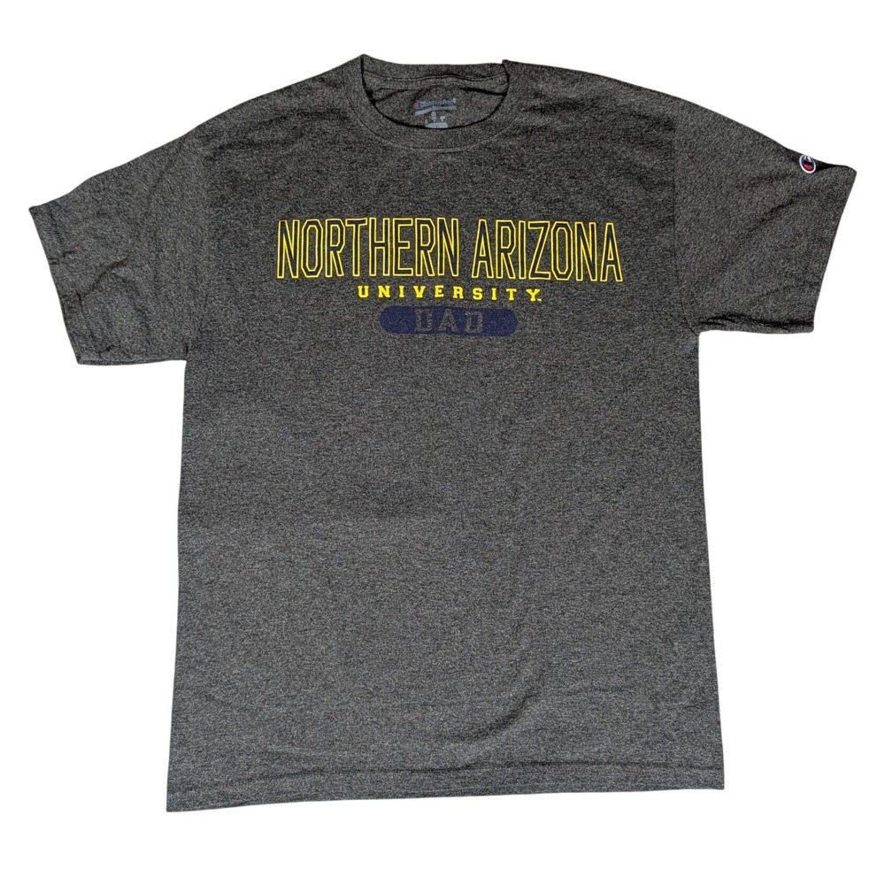Champion Northern Arizona University NAU Dad Graphic T-Shirt Mens Charcoal Grey